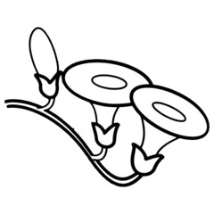 + ### cartoon illustration isolated on brown background + ### Flower cartoon illustration isolated on white background for children color book