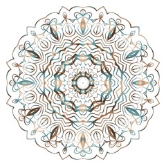 Gold Mandala. Vintage decorative elements. Hand drawn background. vector illustration.
