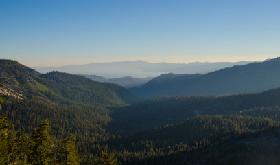 Mountaintop View of Lake Tahoe