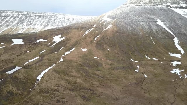 Aerial view of Mount Esja, Iceland