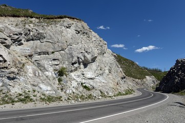 Pass Chike-Taman. Chuysky tract. Mountain Altai