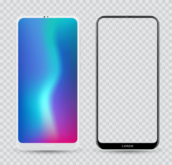 Smartphone mockup.