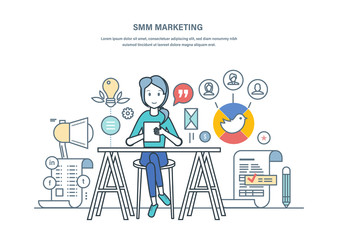 Smm marketing. Advertising, promotion in social networks, goods and services.