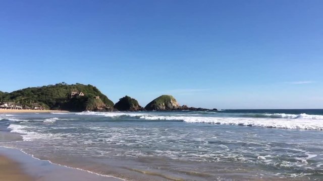 Sunny day at the beach - summer vacations