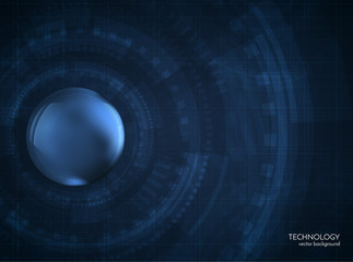 Abstract technology shape vector background. EPS10