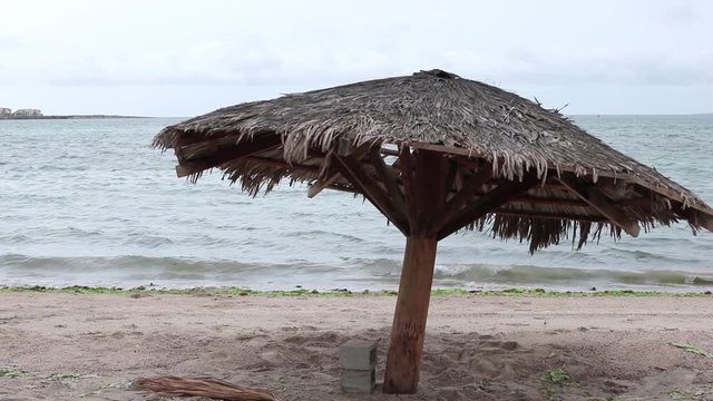 Before a tropical storm or hurricane entres the lower Baja part, boats palm tree's and people in there daily activities, shot in 60p great for slowmo