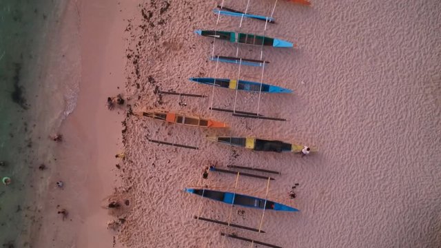 A shot where I displayed the row of boats