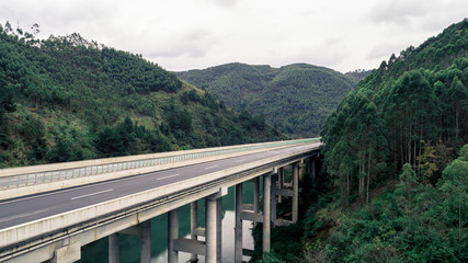 Fototapeta na wymiar aerial view of highway