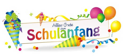 Banner zum Schulanfang