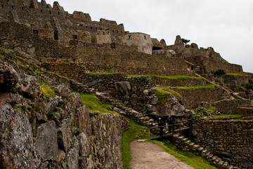 Ruins of Machu Picchu ancient lost city in the Andes nature. UNESCO World heritage site. Peru. South America. No people.