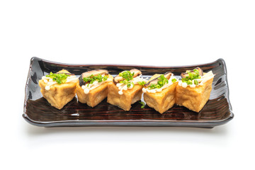 Grilled Tofu with Shitake Mushroom and Golden Needle Mushroom