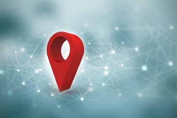 3d  rendering travel and navigation planning, concept