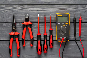 Professional tester and screwdrivers