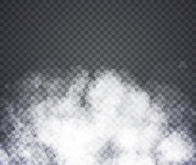 Fog or smoke. Illustration on transparent background. Graphic concept for your design