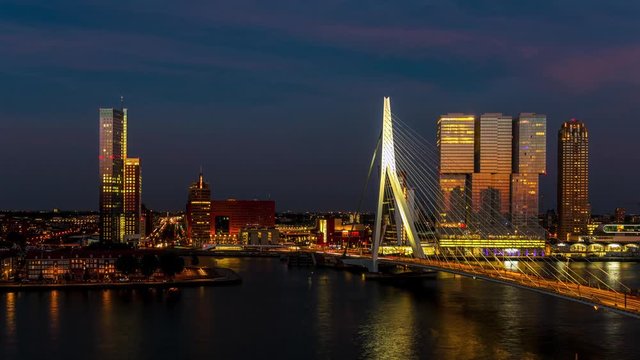 Sunset over Rotterdam