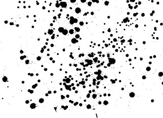 Handdrawn grunge texture. Abstract ink drops background. Black and white grunge illustration. Vector watercolor artwork pattern.