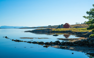 House at the lake in Norway