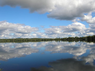 View of the lake in clear weather