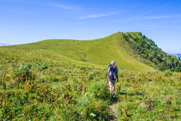 Obraz premium Montée à la Pointe de la Galoppaz