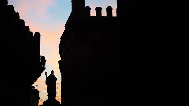  Bologna, Italy, at sunset