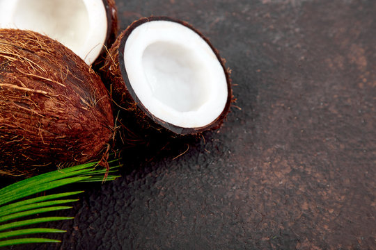 Fresh Coconut  Food concept.