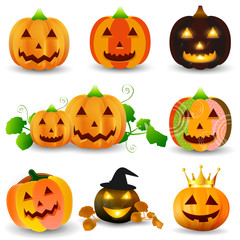 ハロウィン　カボチャ　秋　アイコン