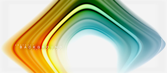 Rainbow fluid colors abstract background twisted liquid design, colorful marble or plastic wavy texture backdrop, multicolored template for business or technology presentation or web brochure cover