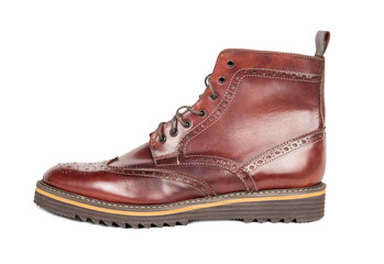 Brown leather shoes