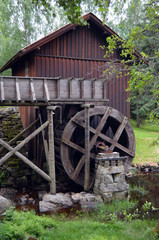 Watermill. One of the 2 working in Norway.  Degerness,Norway