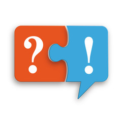 Sprechblase Rhetorische Frage
