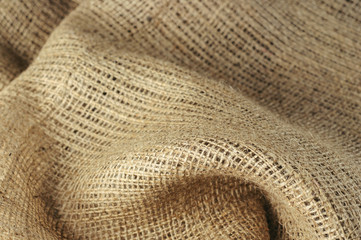 Fototapeta na wymiar natural fabric linen brown sack pattern canvas or background. sackcloth textured.