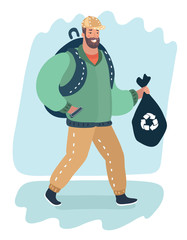 Trash recycle concept