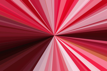 Red abstract rays background. Colorful stripes beam pattern. Stylish illustration modern trend...