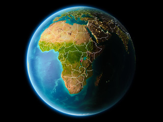 Burundi in the evening