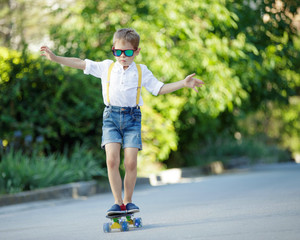 Child on skateboard 