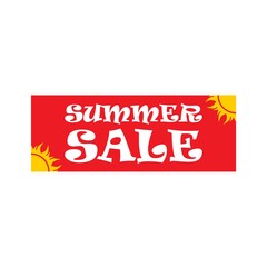 Summer sale sign, logo, icon