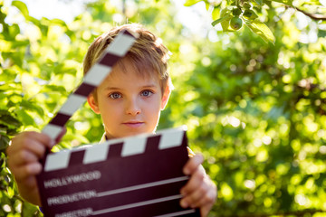 Film is shot, Filming of children's film, Cartoons for children. Take pictures of children's...