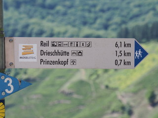Hinweisschild zum Prinzenkopf

