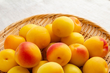 完熟した梅の実