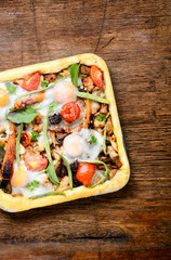 Traditional Italian pizza