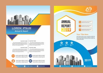 abstract cover and layout for presentation and marketing
