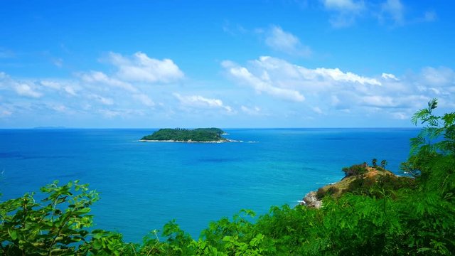 View Of Ko Man Island Promthep Cape At Phuket, Thailand