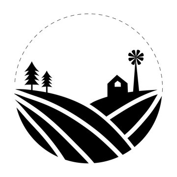 Farm logo icon illustration