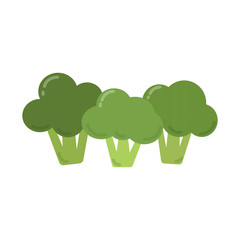 Green broccoli illustration