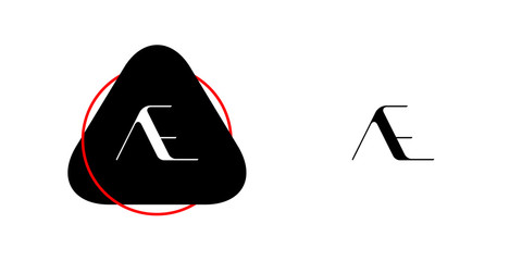 AE logo, monogram, vector