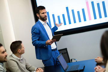 Picture of business seminar in conference room