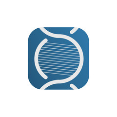 DNA logo, icon, illustration, vector