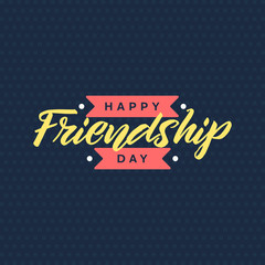 Happy friendship day illustration, vector