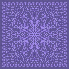 Mandala floral geometric pattern. Vector illustration