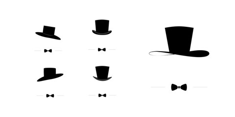 Hats logo, illustration, vector